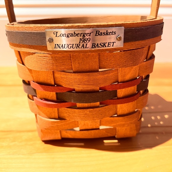 Longaberger Accents Vintage 989 Longaberger Inaugural Basket Multicolor Weave First In